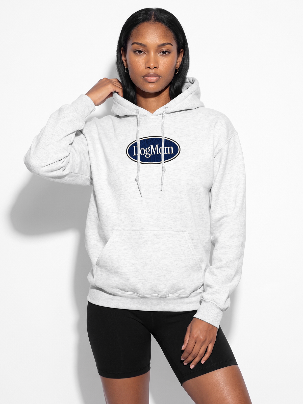 Dog Mom Classic Oval Hoodie