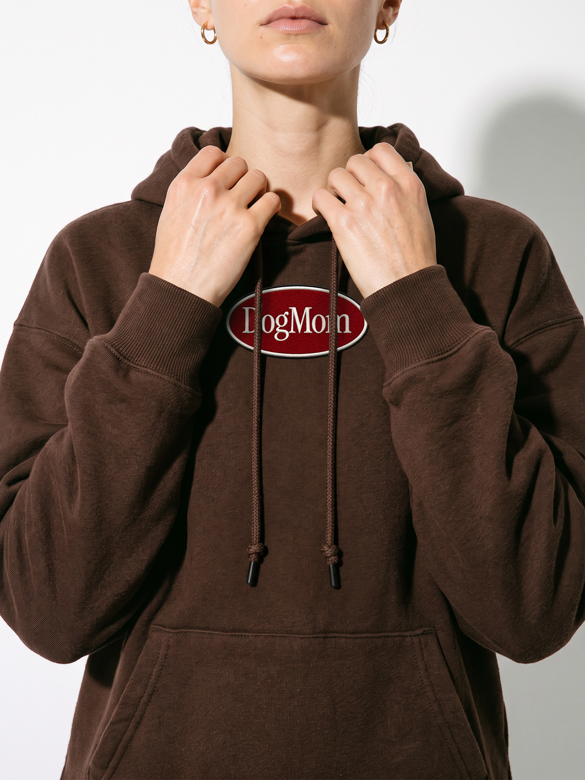 Dog Mom Classic Oval Hoodie
