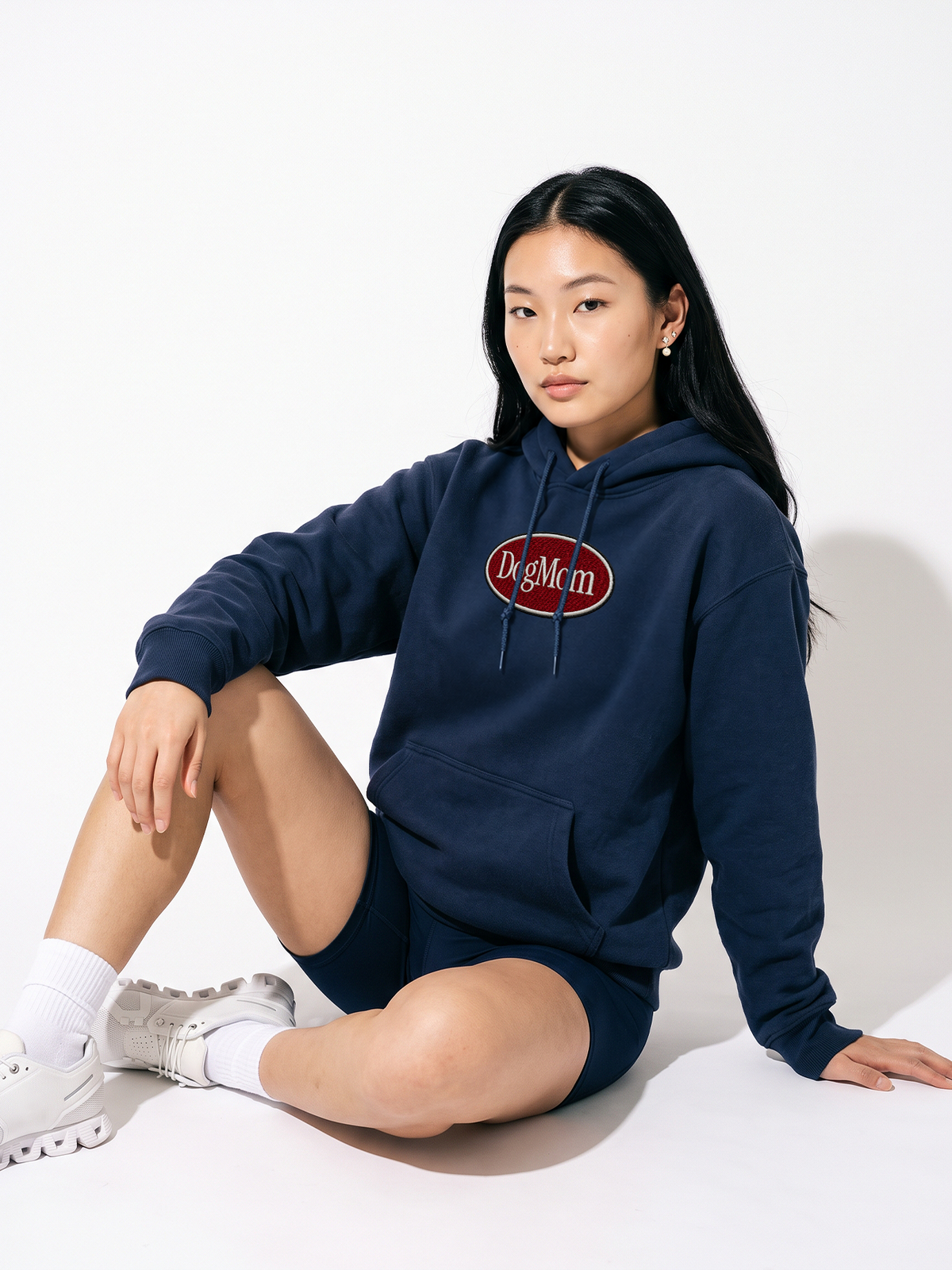 Dog Mom Classic Oval Hoodie