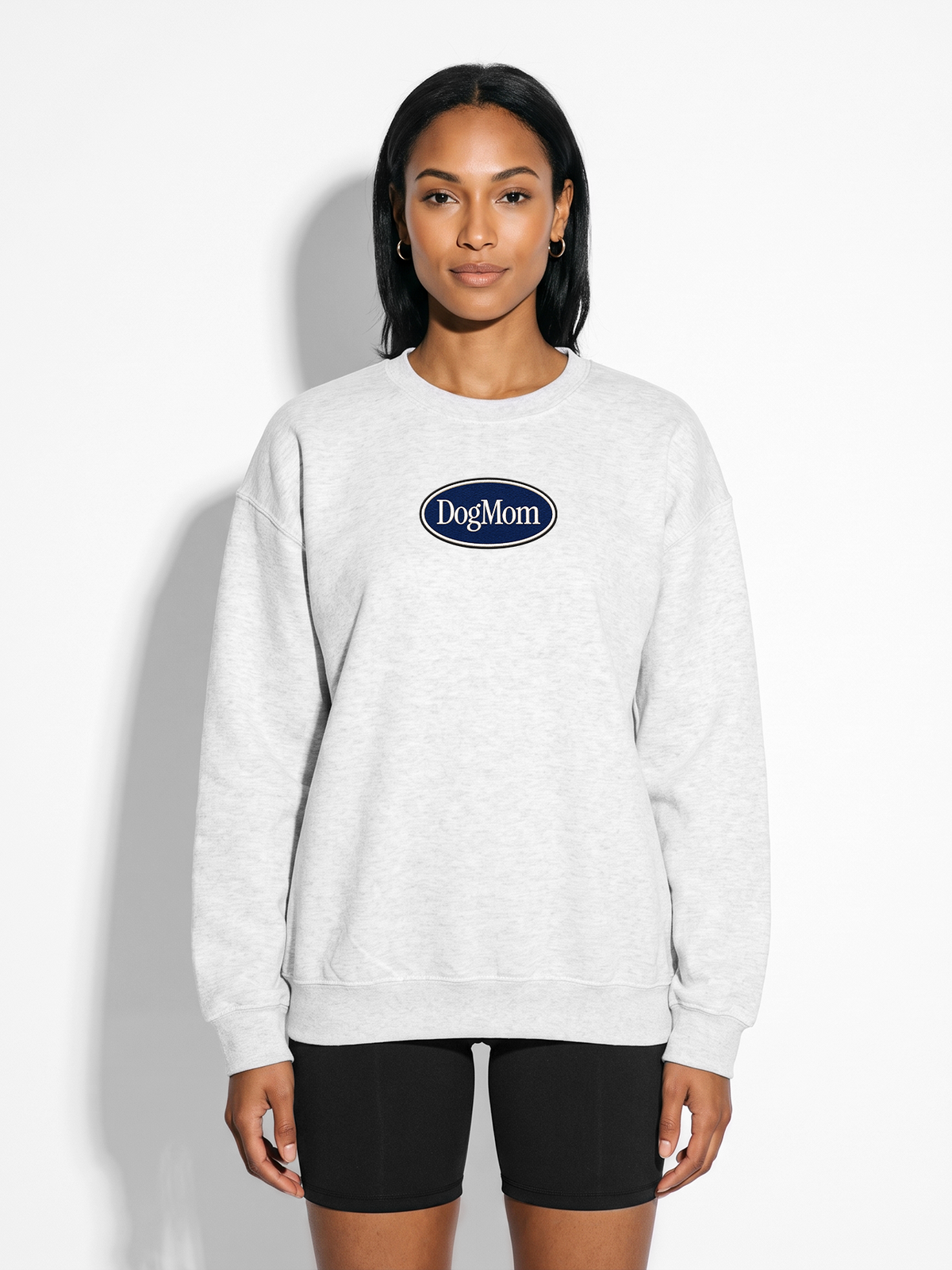 Dog Mom Classic Oval Sweatshirt