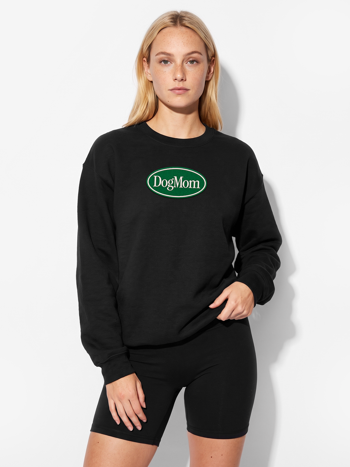 Dog Mom Classic Oval Sweatshirt