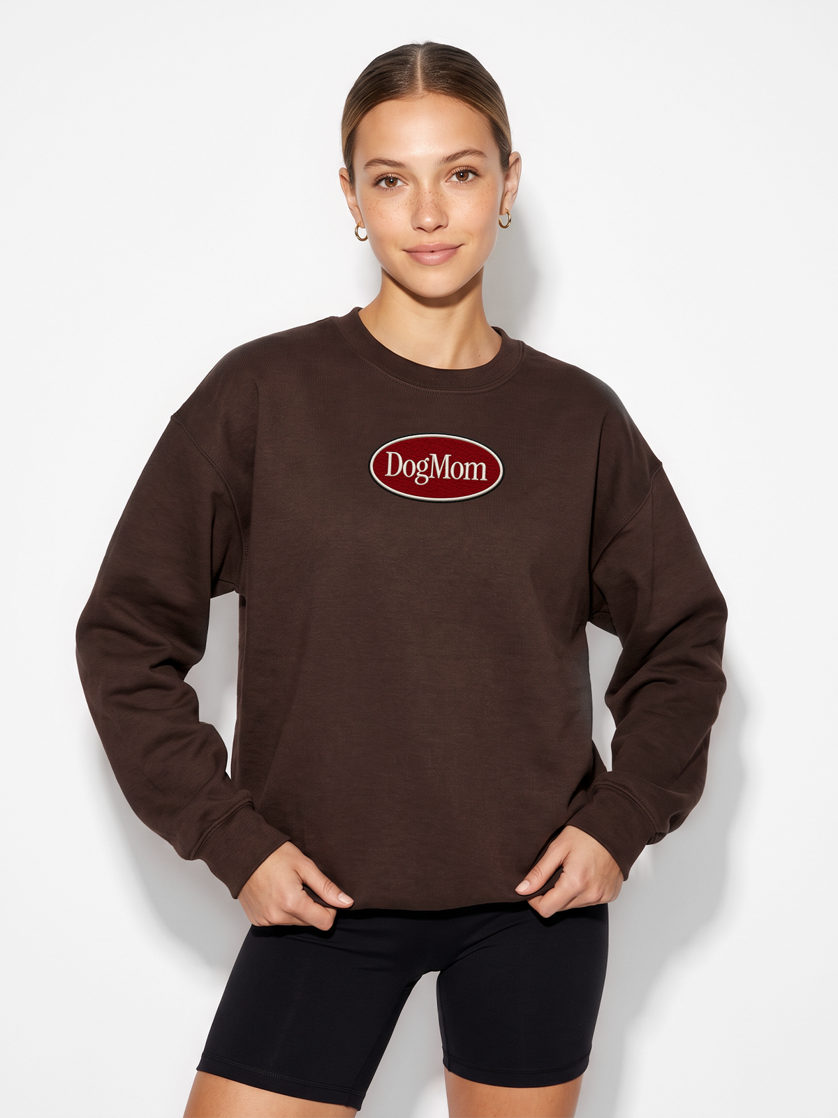 Dog Mom Classic Oval Sweatshirt