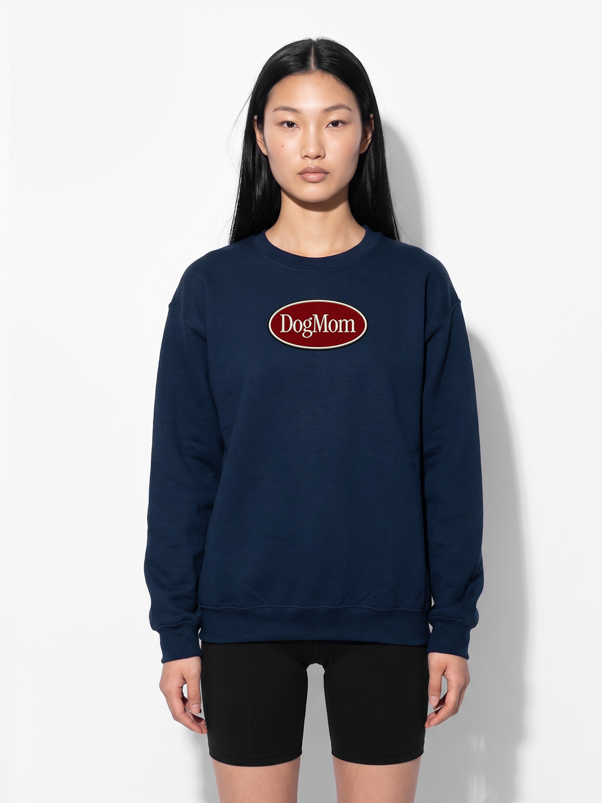 Dog Mom Classic Oval Sweatshirt