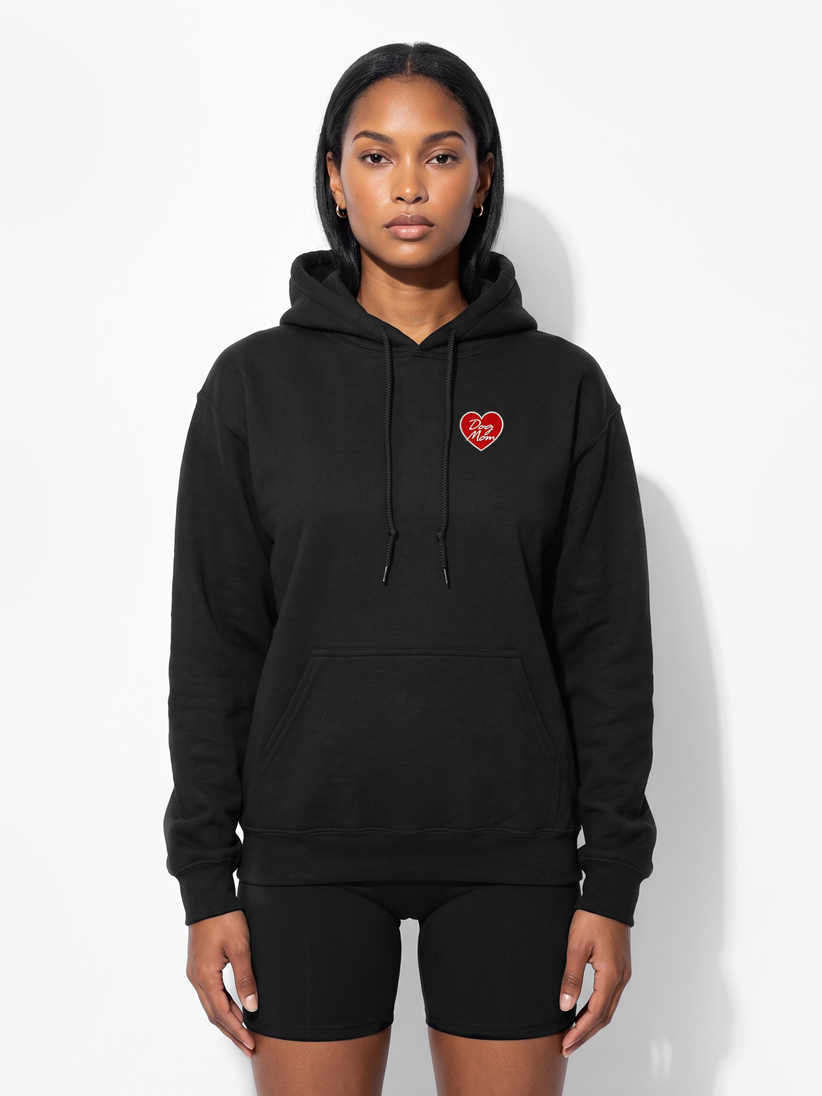 Dog Mom Heart Hoodie