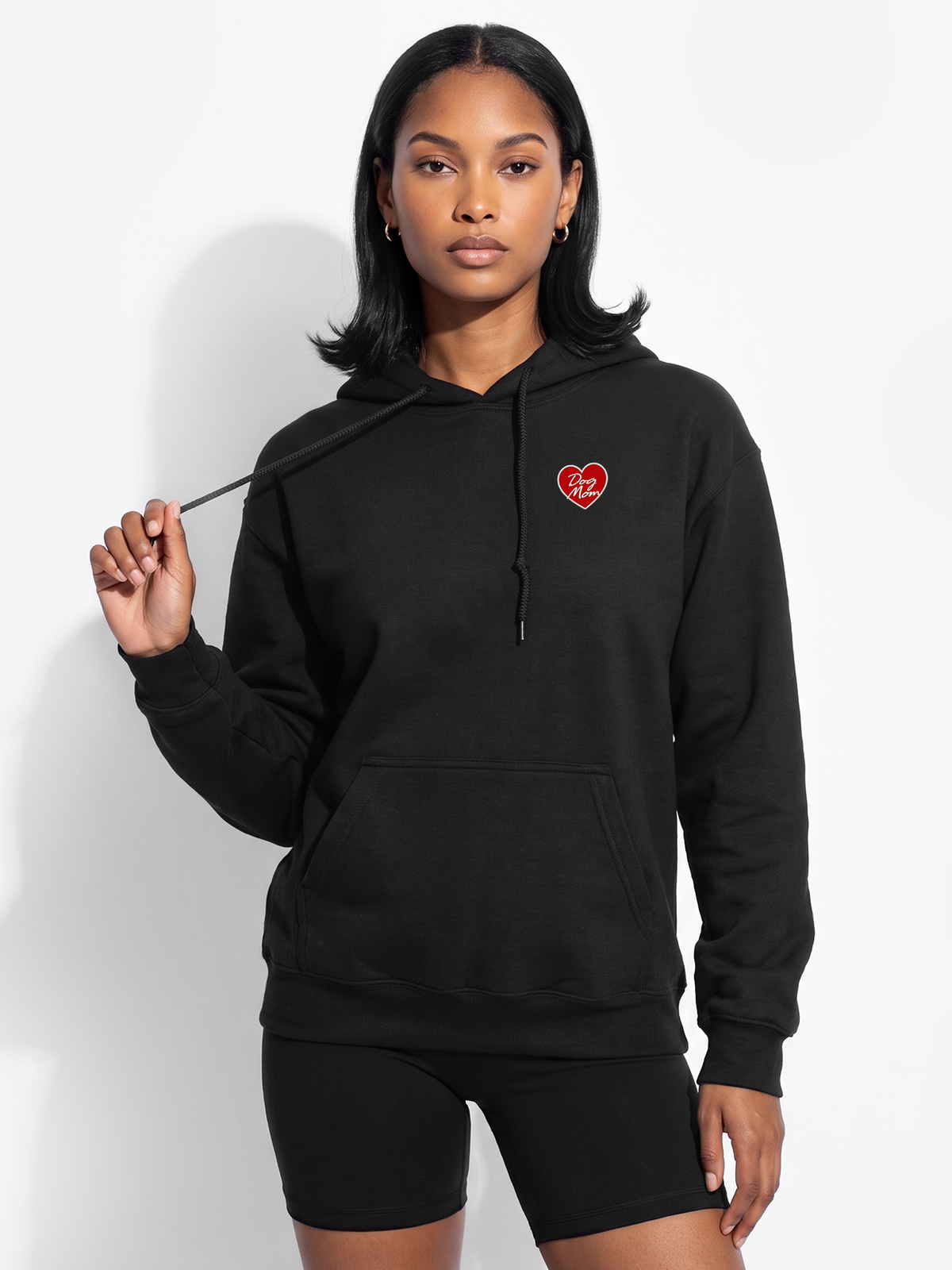 Dog Mom Heart Hoodie