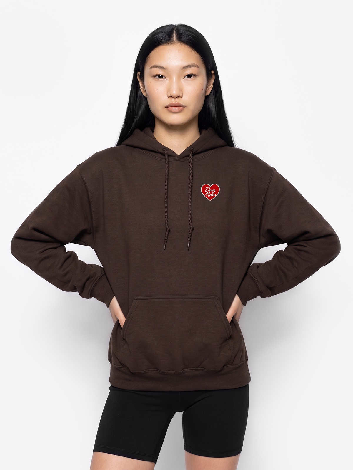 Dog Mom Heart Hoodie