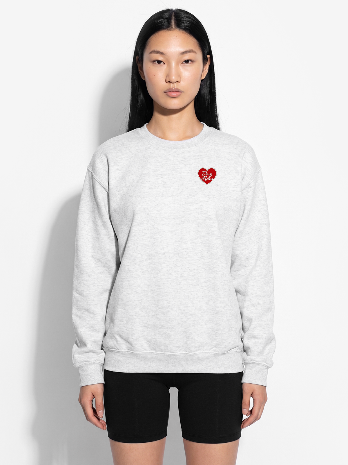 Dog Mom Heart Sweatshirt