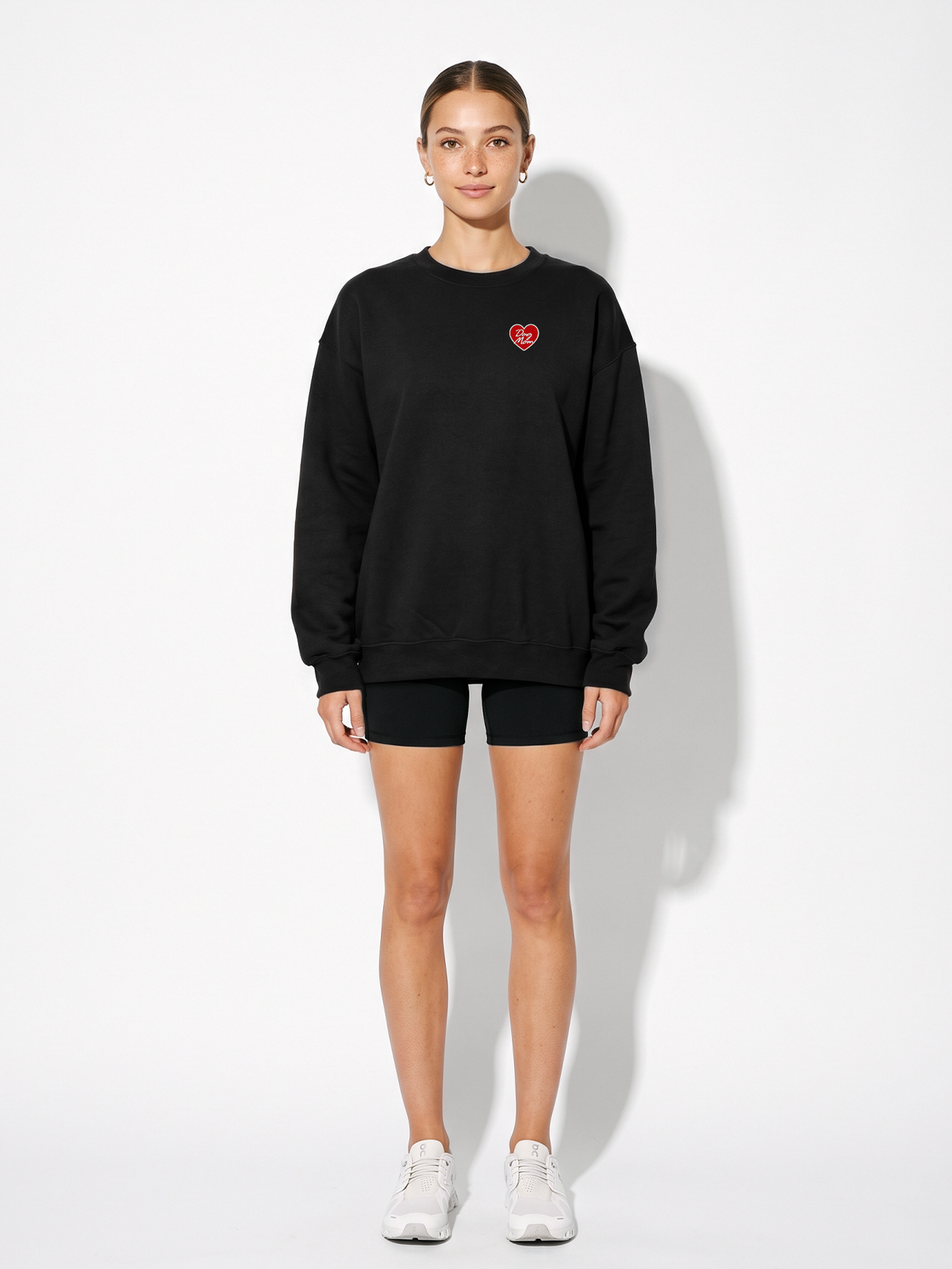 Dog Mom Heart Sweatshirt